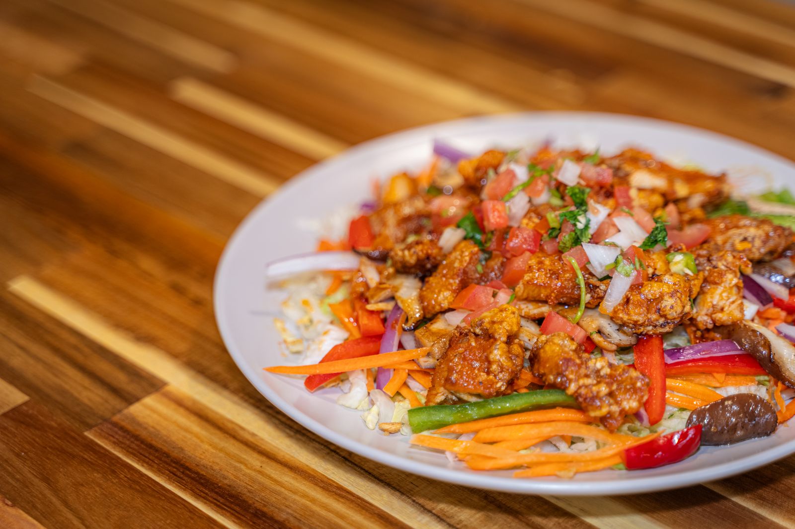 Honey hot chicken salad